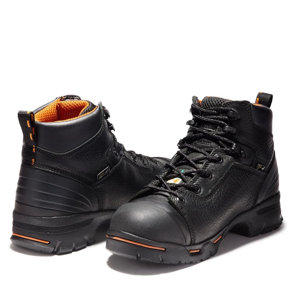 Botas de Trabajo Timberland Hombre Pro® Endurance 6\" Steel Toe Negras - Chile EVS-425631